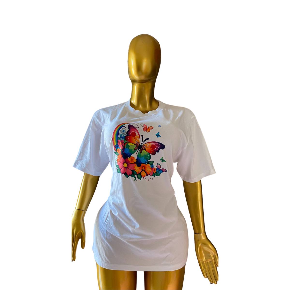 Floral Butterfly ( White )