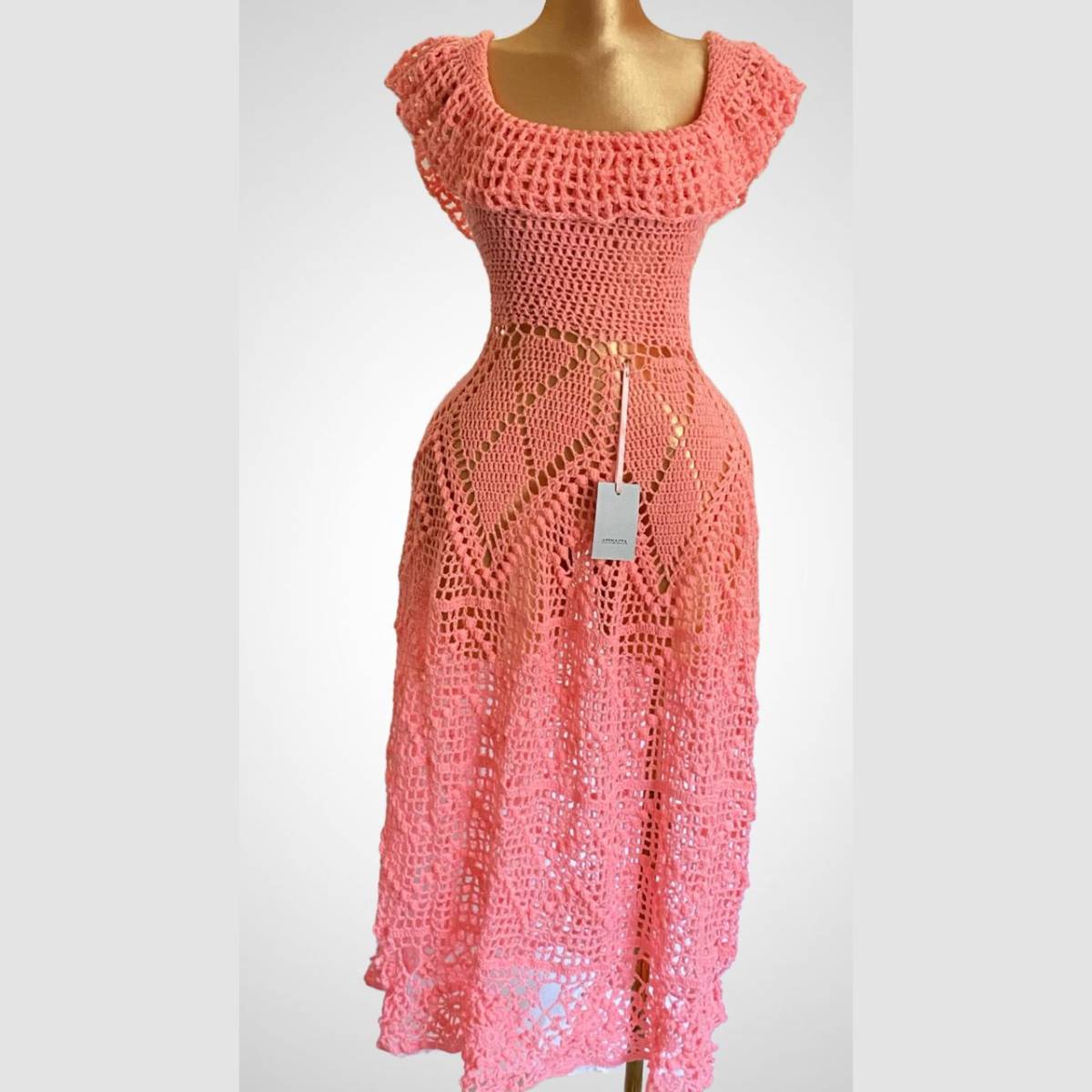 SKATER FROCK CROTCHET BEACH WEAR / PARTY DRESS