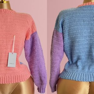 CREW NECK MULTIPURPOSE CROTCHET SWEATER